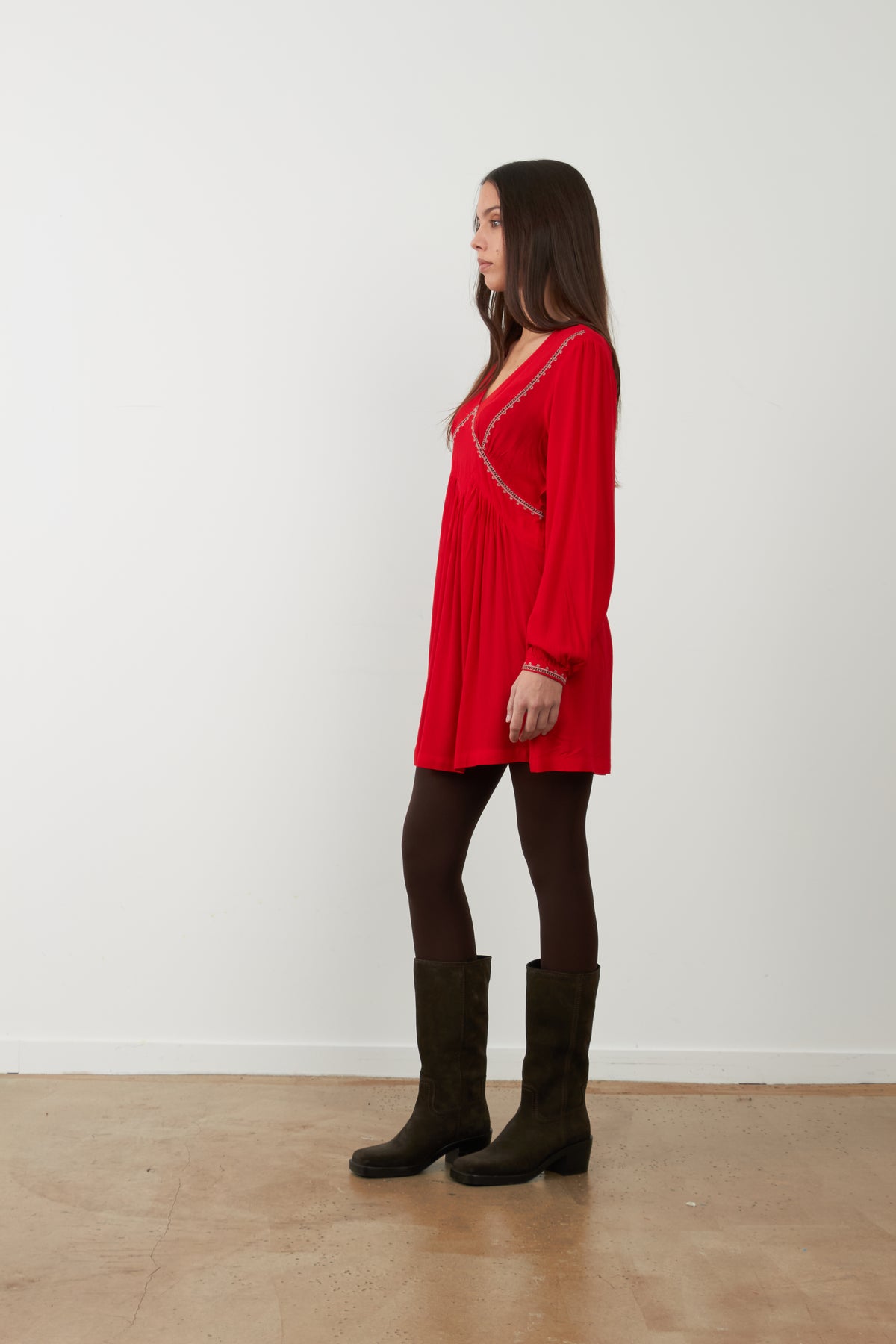 Robe courte Judy - Cerise