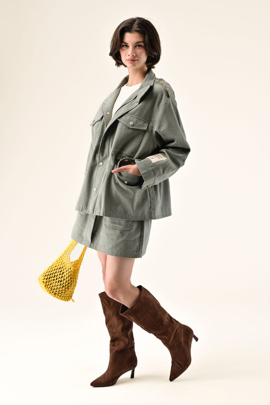 Veste Alistair, coloris kaki — vue 2